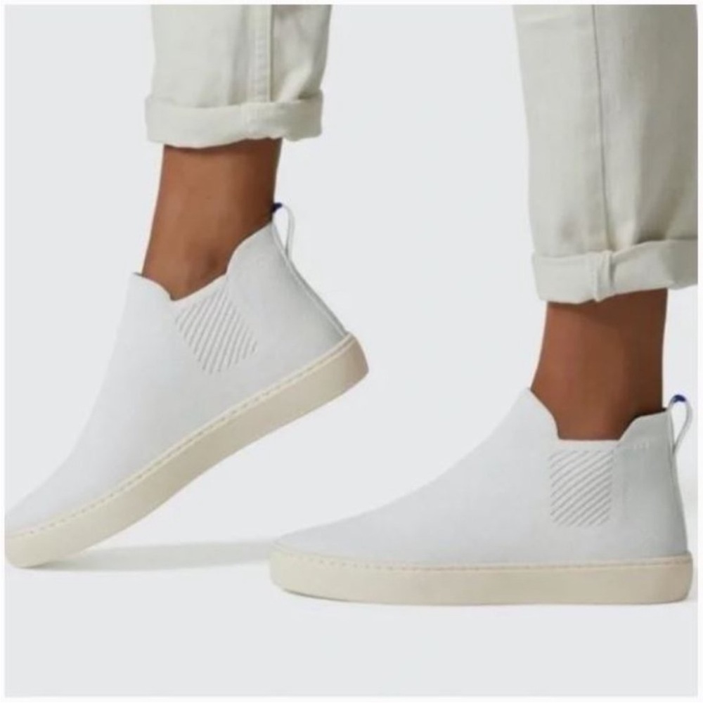 Rothy's | RETIRED Bright White 'The Chelsea' Boot Sneakers | Sz 10 B74
